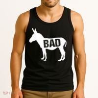 Funny Donkey Animal Lover Badass Ass Farm Mule Tank Top thumb 3