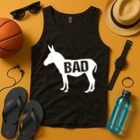 Funny Donkey Animal Lover Badass Ass Farm Mule Tank Top thumb 4