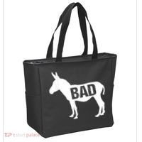 Funny Donkey Animal Lover Badass Ass Farm Mule Tote Bag thumb 2