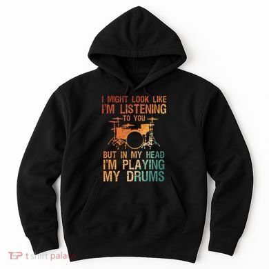 Funny Drummer Art For Drum Player Percussion Lover Hoodie