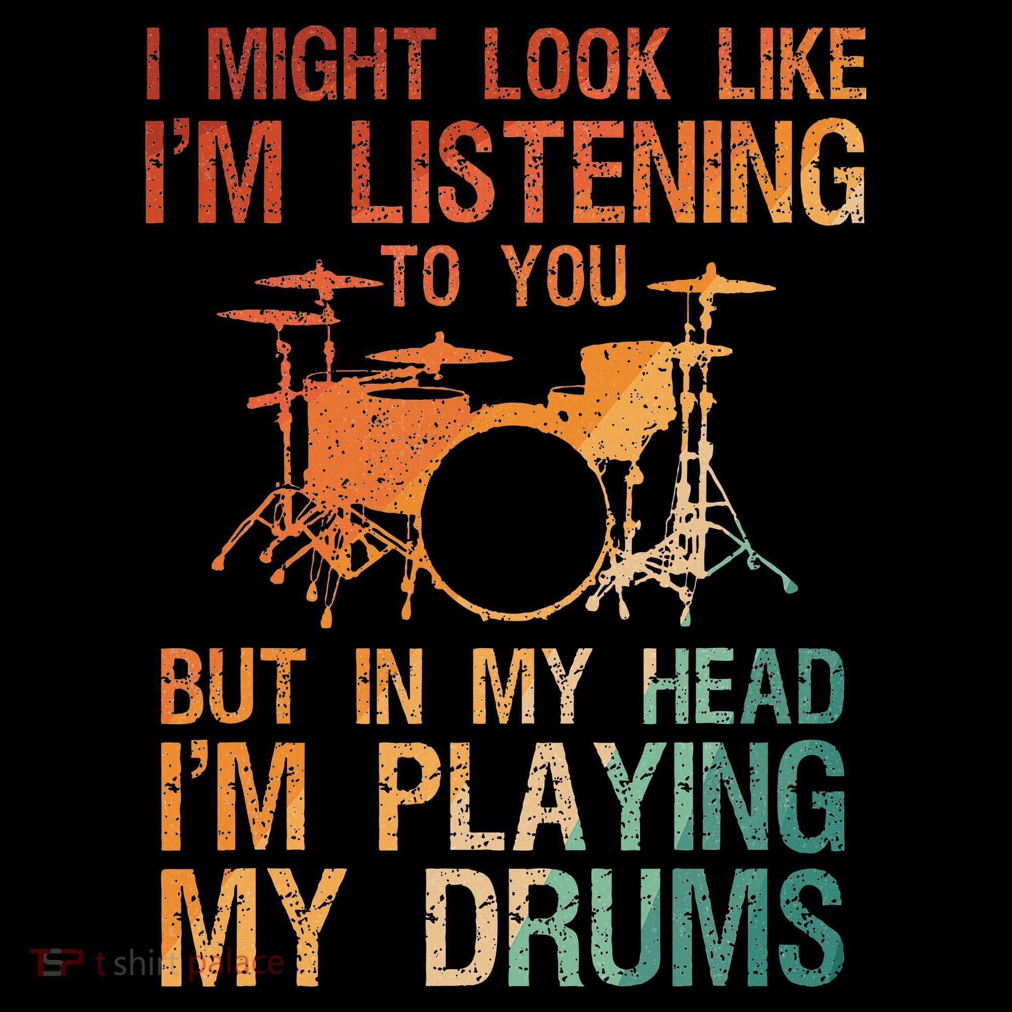 Funny Drummer Art For Drum Player Percussion Lover Apron