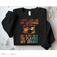 Funny Drummer Art For Drum Player Percussion Lover Sweatshirt thumb 2