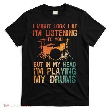Funny Drummer Art For Drum Player Percussion Lover T-Shirt