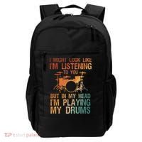Funny Drummer Art For Drum Player Percussion Lover Backpack thumb 0