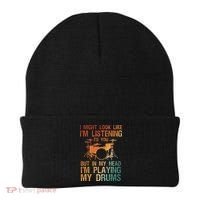 Funny Drummer Art For Drum Player Percussion Lover Beanie thumb 0