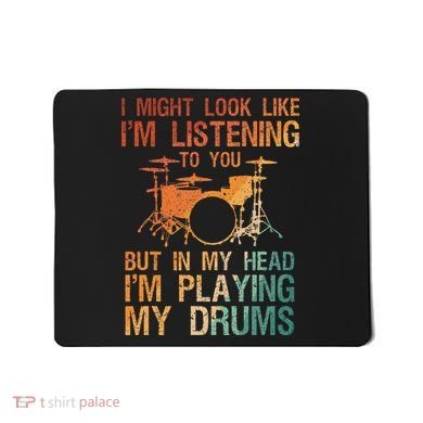 Funny Drummer Art For Drum Player Percussion Lover Mousepad