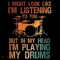Funny Drummer Art For Drum Player Percussion Lover Kids Long Sleeve Shirt thumb 2