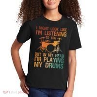 Funny Drummer Art For Drum Player Percussion Lover Kids T-Shirt thumb 2