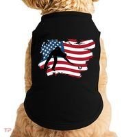 Father's Day American Flag Snooker Billiards Lover Retro Gift For Dad Doggie Tank thumb 0