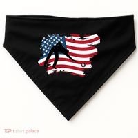Father's Day American Flag Snooker Billiards Lover Retro Gift For Dad USA-Made Doggie Bandana thumb 0