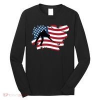 Father's Day American Flag Snooker Billiards Lover Retro Gift For Dad Long Sleeve Shirt thumb 0