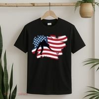 Father's Day American Flag Snooker Billiards Lover Retro Gift For Dad T-Shirt thumb 2