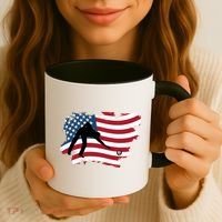 Father's Day American Flag Snooker Billiards Lover Retro Gift For Dad Coffee Mug thumb 3