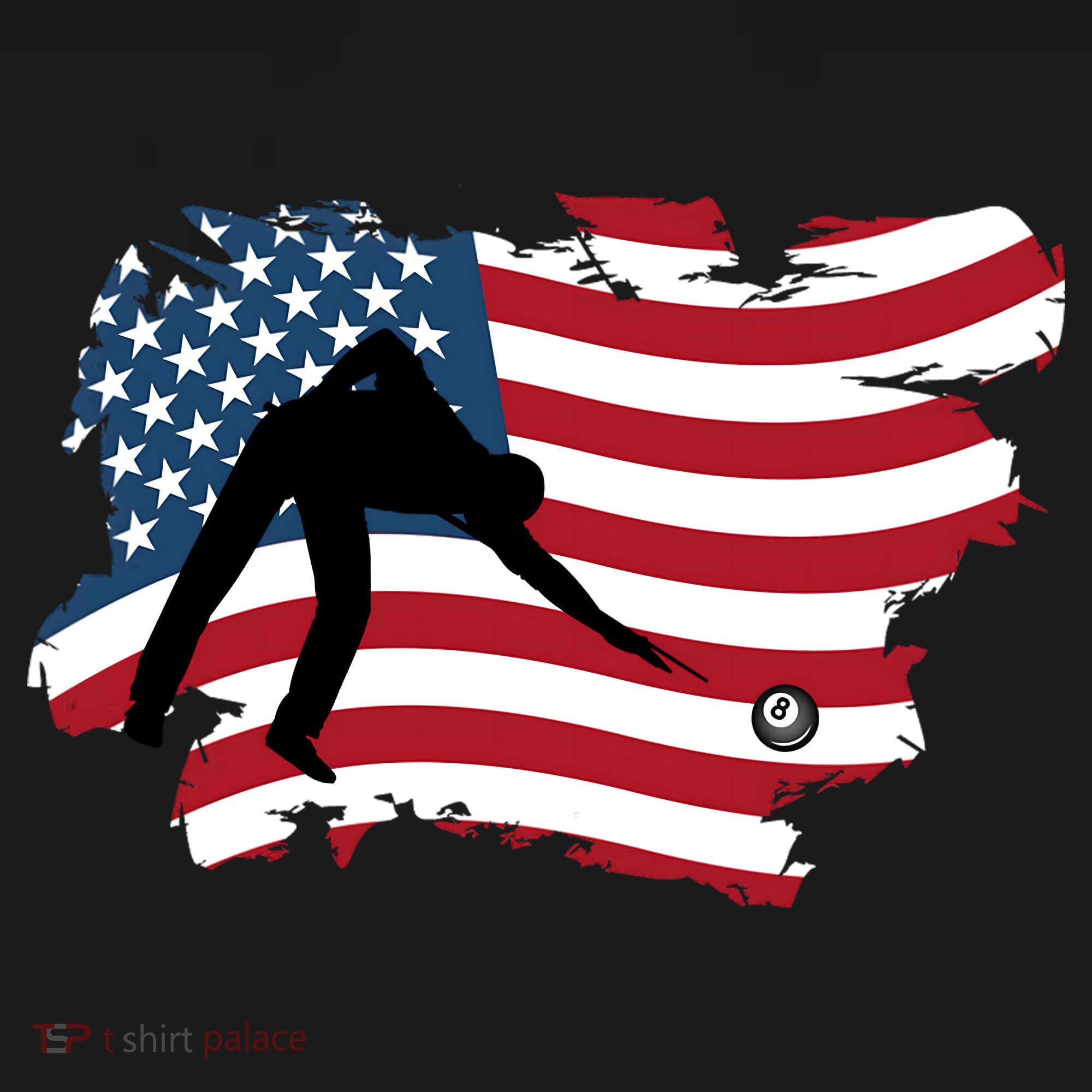 Father's Day American Flag Snooker Billiards Lover Retro Gift For Dad Mousepad
