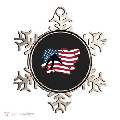 Father's Day American Flag Snooker Billiards Lover Retro Gift For Dad Ornament