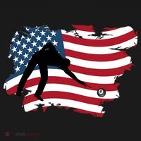 Father's Day American Flag Snooker Billiards Lover Retro Gift For Dad Ornament thumb 1