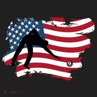 Father's Day American Flag Snooker Billiards Lover Retro Gift For Dad Hat thumb 2