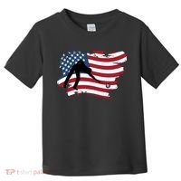 Father's Day American Flag Snooker Billiards Lover Retro Gift For Dad Toddler T-Shirt thumb 0