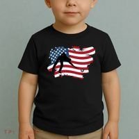 Father's Day American Flag Snooker Billiards Lover Retro Gift For Dad Toddler T-Shirt thumb 2