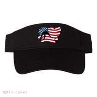 Father's Day American Flag Snooker Billiards Lover Retro Gift For Dad Visor thumb 0