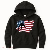 Father's Day American Flag Snooker Billiards Lover Retro Gift For Dad Kids Hoodie thumb 0