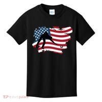 Father's Day American Flag Snooker Billiards Lover Retro Gift For Dad Kids T-Shirt thumb 0