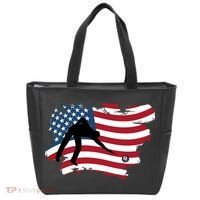Father's Day American Flag Snooker Billiards Lover Retro Gift For Dad Tote Bag thumb 0