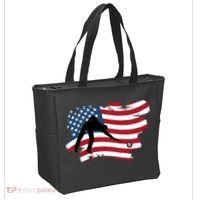 Father's Day American Flag Snooker Billiards Lover Retro Gift For Dad Tote Bag thumb 2