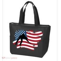 Father's Day American Flag Snooker Billiards Lover Retro Gift For Dad Tote Bag thumb 3