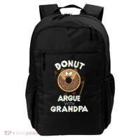 Funny Donut Argue With Grandpa Cute Grandparents Day Gift Backpack thumb 0