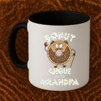 Funny Donut Argue With Grandpa Cute Grandparents Day Gift Coffee Mug thumb 2