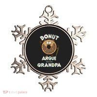 Funny Donut Argue With Grandpa Cute Grandparents Day Gift Ornament thumb 0
