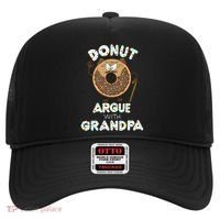 Funny Donut Argue With Grandpa Cute Grandparents Day Gift Hat thumb 0