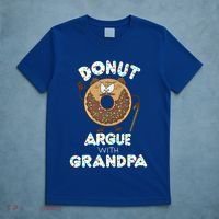 Funny Donut Argue With Grandpa Cute Grandparents Day Gift T-Shirt thumb 5