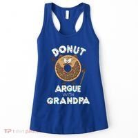 Funny Donut Argue With Grandpa Cute Grandparents Day Gift Women's Tank Top thumb 0