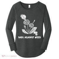 Funny Dads Against Weed Weed Wacker Dandelions Women's Perfect Tri Tunic Long Sleeve Shirt thumb 0