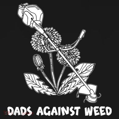 Funny Dads Against Weed Weed Wacker Dandelions Women's Perfect Tri Tunic Long Sleeve Shirt
