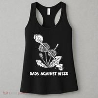 Funny Dads Against Weed Weed Wacker Dandelions Women's Tank Top thumb 3