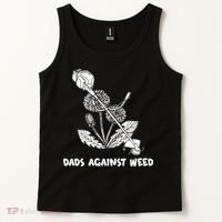 Funny Dads Against Weed Weed Wacker Dandelions Tank Top thumb 2