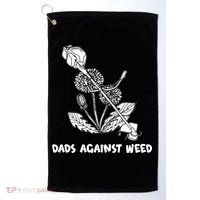 Funny Dads Against Weed Weed Wacker Dandelions Golf Towel thumb 0