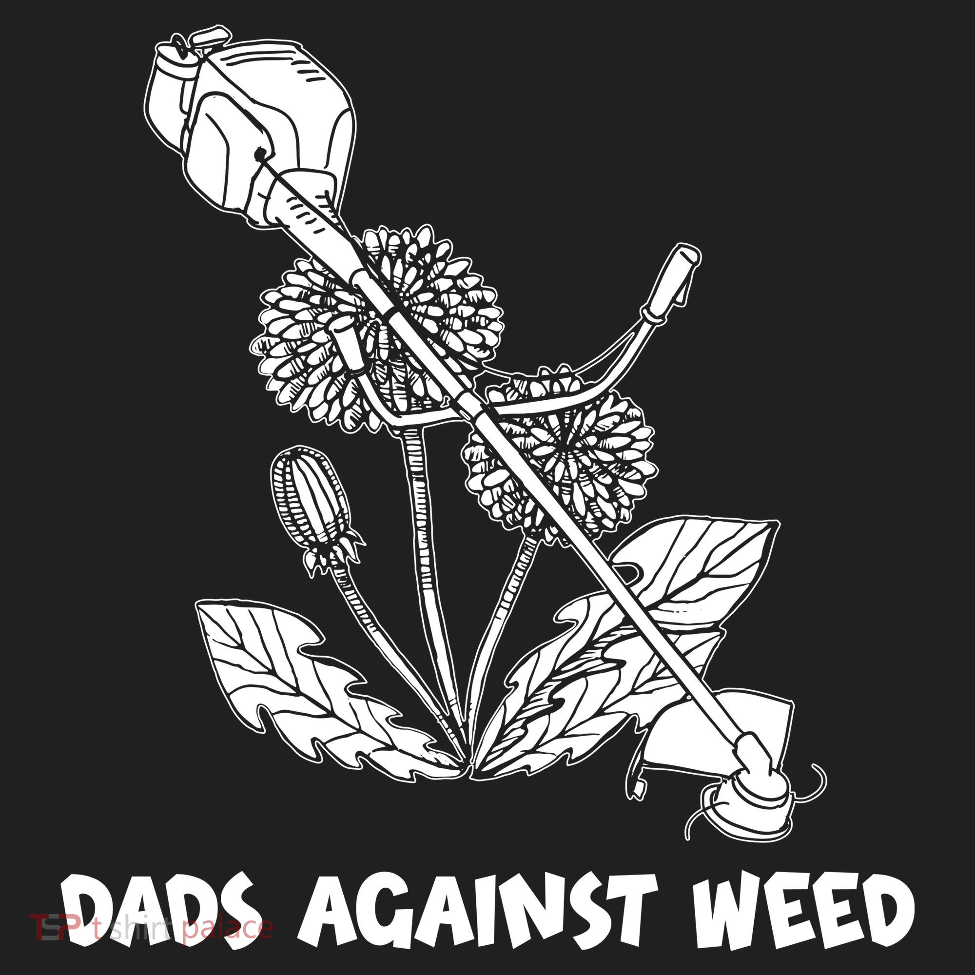 Funny Dads Against Weed Weed Wacker Dandelions Golf Towel