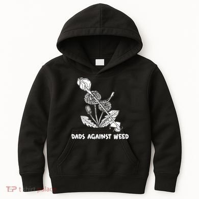 Funny Dads Against Weed Weed Wacker Dandelions Kids Hoodie