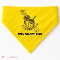 Funny Dads Against Weed Weed Wacker Dandelions USA-Made Doggie Bandana thumb 0