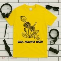 Funny Dads Against Weed Weed Wacker Dandelions T-Shirt thumb 5