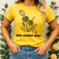 Funny Dads Against Weed Weed Wacker Dandelions Women's T-Shirt thumb 2