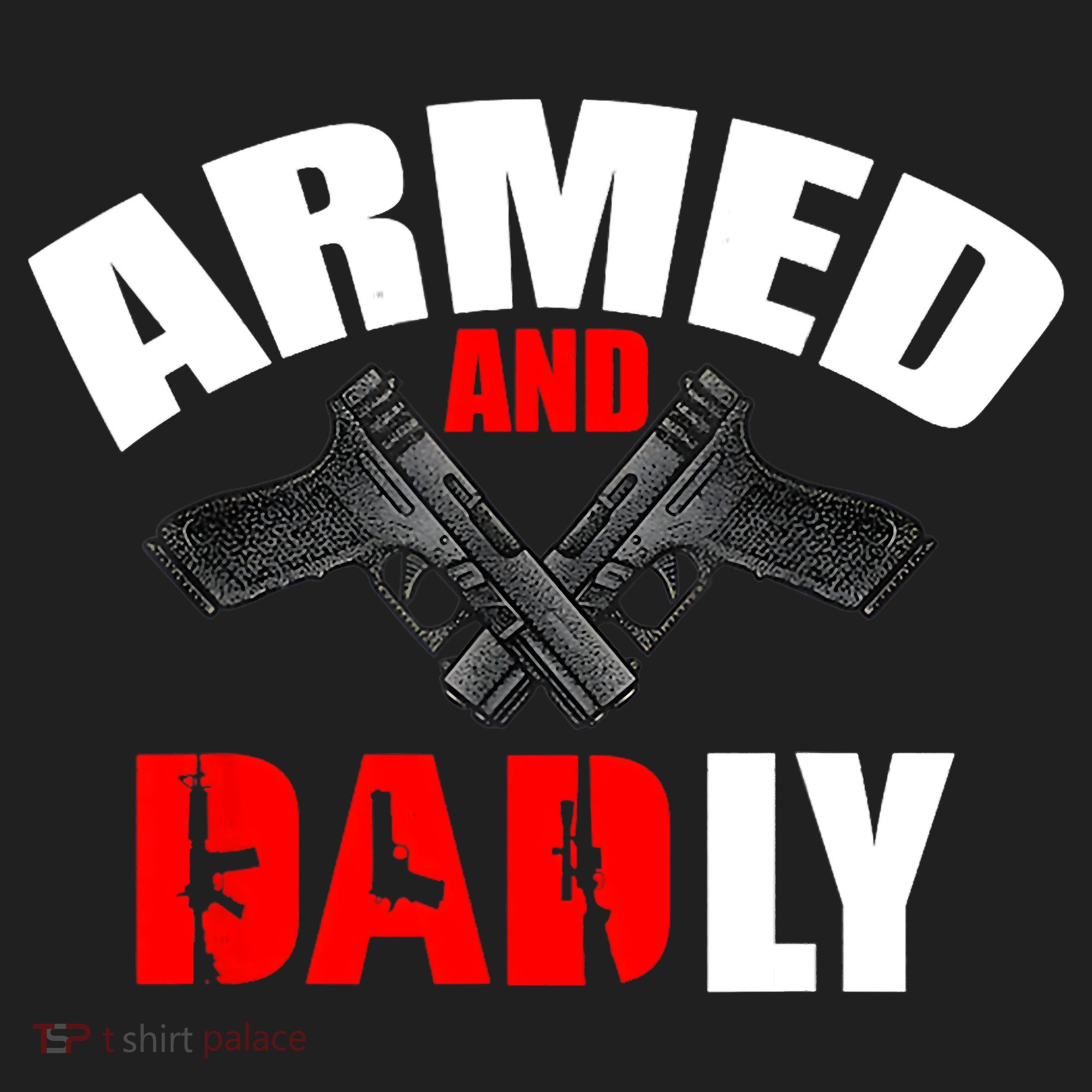 Fathers Day Armed And Dadly Deadly Funny For Dad Beanie