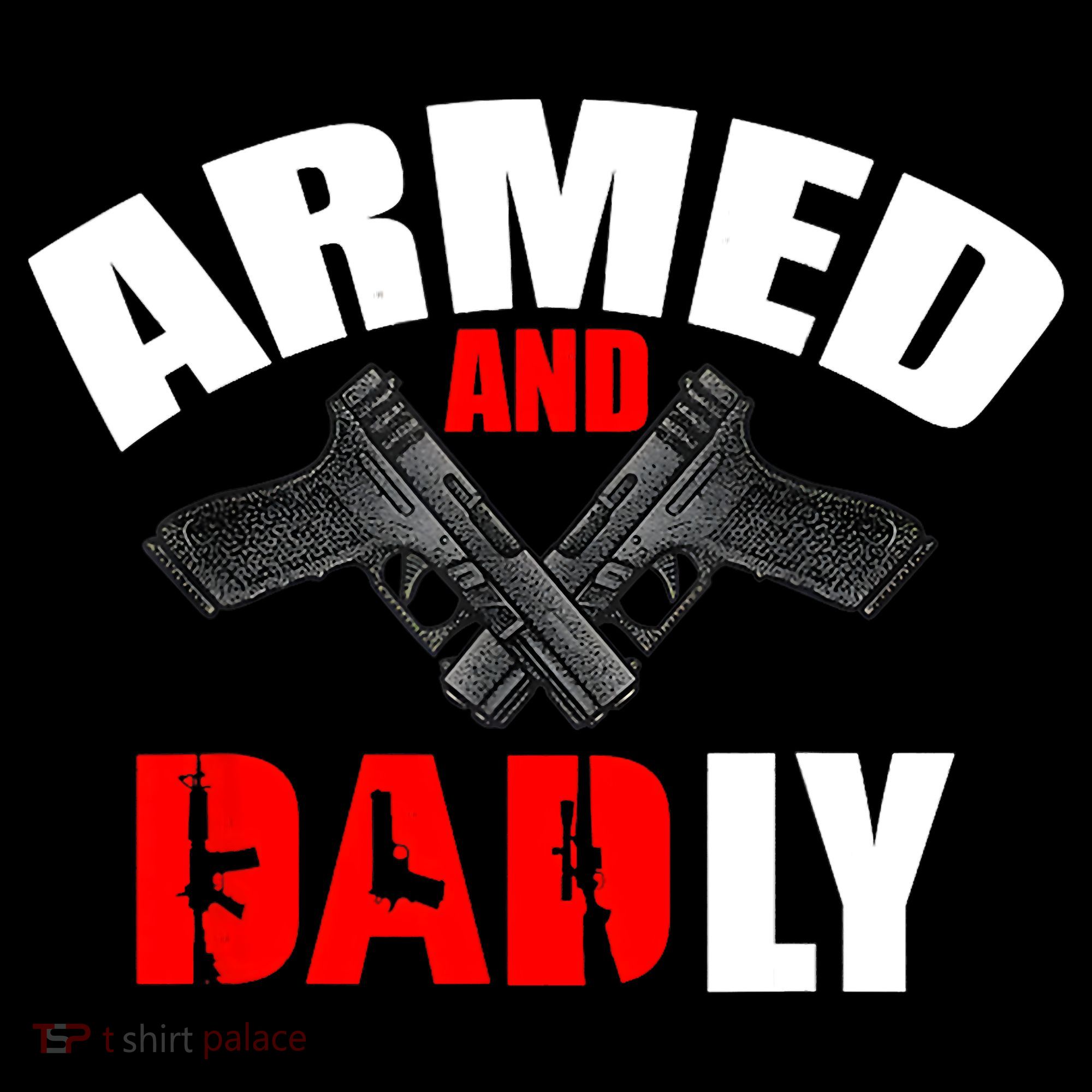 Fathers Day Armed And Dadly Deadly Funny For Dad Coaster
