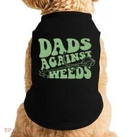 Funny Dads Against Weeds Lawn Weed Wacker Doggie Tank thumb 0