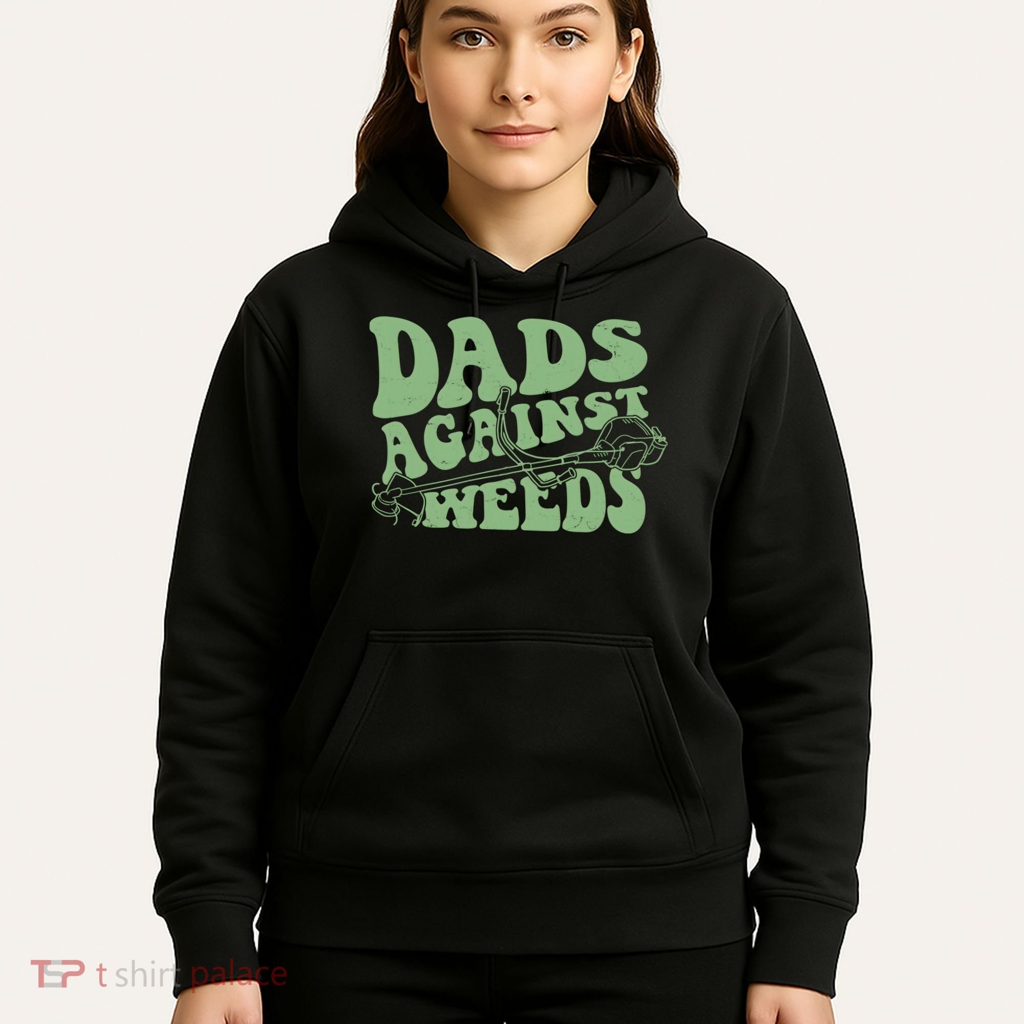 Funny Dads Against Weeds Lawn Weed Wacker Hoodie