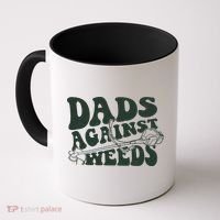 Funny Dads Against Weeds Lawn Weed Wacker Coffee Mug thumb 0